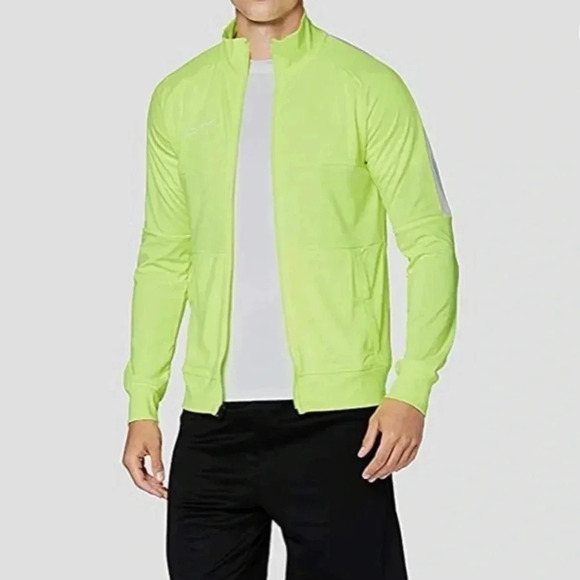 Nike Men’s 1/4 Zip Soccer Jacket Neon Yellow Size Small NWT - Picture 3 of 10